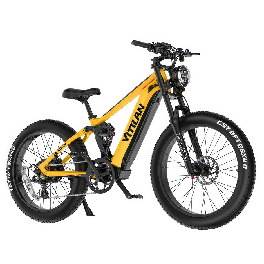 Mountain bike elettrica Vitilan T7 - Potenza 1200W | Batteria 20Ah | Velocità 28mph | Autonomia 80mi