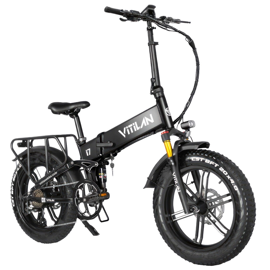 Bicicletta elettrica pieghevole I7 Pro 3.0 - Potenza 1200W | Batteria 20Ah | Velocità 28 mph | Autonomia 65mi