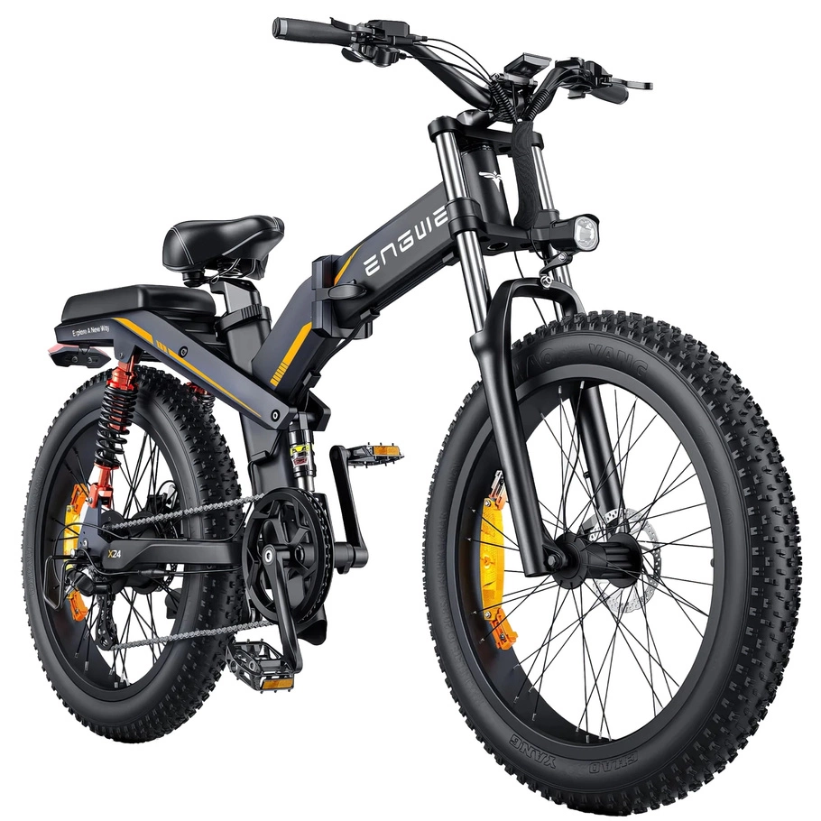 ENGWE X24 Bici Elettrica Pieghevole Tripla Sospensione 25 km/h Autonomia 150 km