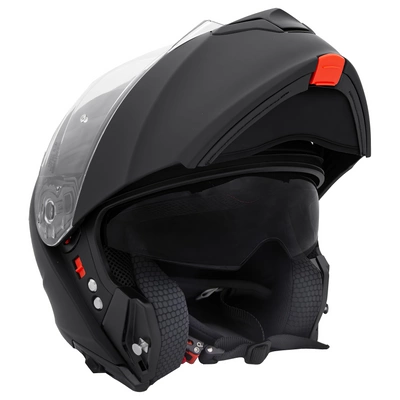 Casco integrale Flip Up aggiornato con doppia visiera apribile anteriore