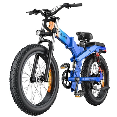 ENGWE X24 Bici Elettrica Pieghevole Tripla Sospensione 25 km/h Autonomia 150 km