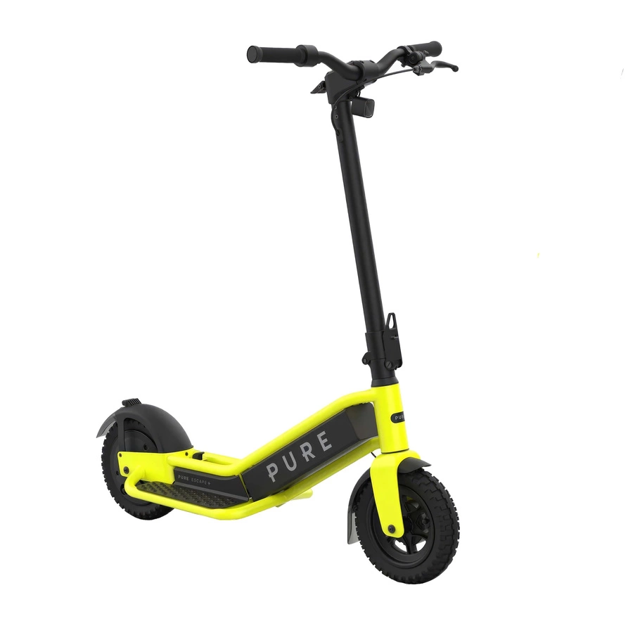 Pure Escape+ Electric Scooter elettrico - 900W di potenza | 12Ah di batteria | 15,5 mph di velocità | 31 km di autonomia