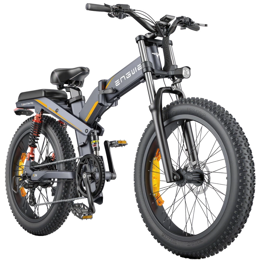 ENGWE X24 Bici Elettrica Pieghevole Tripla Sospensione 25 km/h Autonomia 150 km