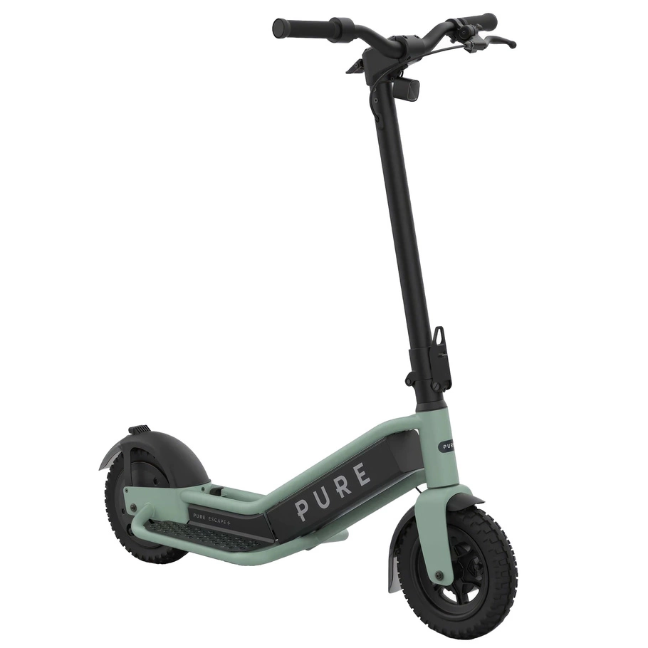 Pure Escape+ Electric Scooter elettrico - 900W di potenza | 12Ah di batteria | 15,5 mph di velocità | 31 km di autonomia