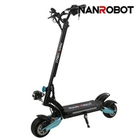 Nanrobot Lightning 2.0 Electric Scooter elettrico | Prestazioni estreme | Potenza 800W (1600W Peak) | Velocità 30mph | Batteria 18Ah | Autonomia 25mi | Design Premium | Trasporto ad alte prestazioni