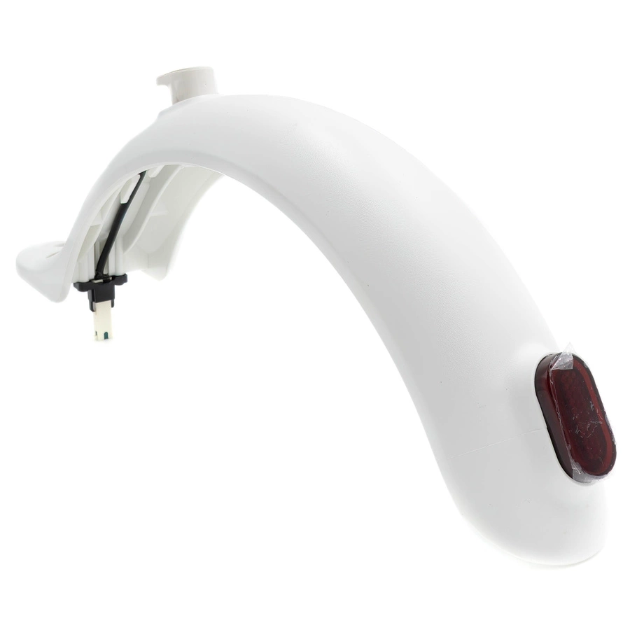 Parafango posteriore bianco + gancio + luce posteriore per Xiaomi M365/M365 Pro