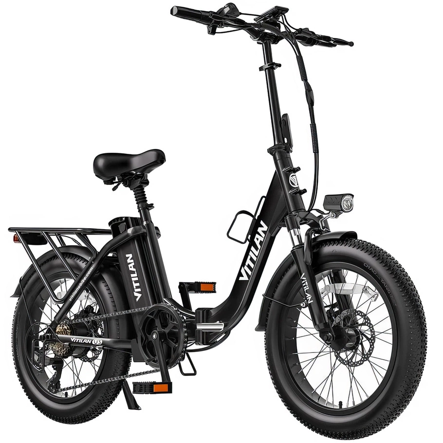 Bicicletta elettrica pieghevole Vitilan U3 - Potenza 750W | Batteria 13Ah | Velocità 28mph | Autonomia 45mi
