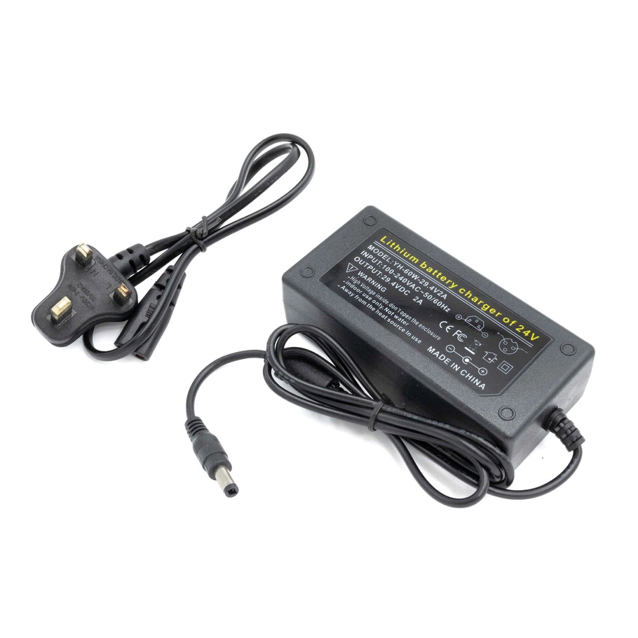 Caricabatterie 24 V CC 29,4 V 5,5 mm x 2,1 mm