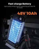 ENGWE T14 Bicicletta elettrica pieghevole - Potenza 600W | Batteria 10Ah | Velocità 30mph | Autonomia 50mi