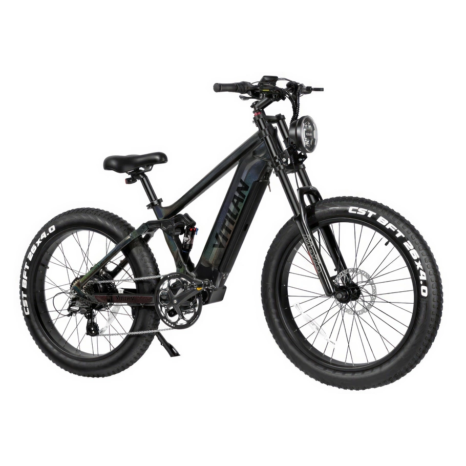 Mountain bike elettrica Vitilan T7 - Potenza 1200W | Batteria 20Ah | Velocità 28mph | Autonomia 80mi