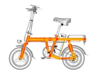 ENGWE T14 Bicicletta elettrica pieghevole - Potenza 600W | Batteria 10Ah | Velocità 30mph | Autonomia 50mi