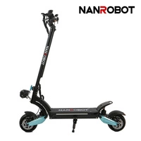 Nanrobot Lightning 2.0 Electric Scooter elettrico | Prestazioni estreme | Potenza 800W (1600W Peak) | Velocità 30mph | Batteria 18Ah | Autonomia 25mi | Design Premium | Trasporto ad alte prestazioni