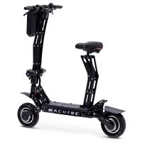 Machine Fox Elettrico Scooter elettrico | Prestazioni estreme | 2400W (3200W di picco) di potenza | 43mph di velocità | 20.4Ah di batteria | 43mi di autonomia | Design completamente in metallo | Trasporto urbano di qualità