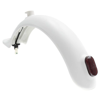 Parafango posteriore bianco + gancio + luce posteriore per Xiaomi M365/M365 Pro